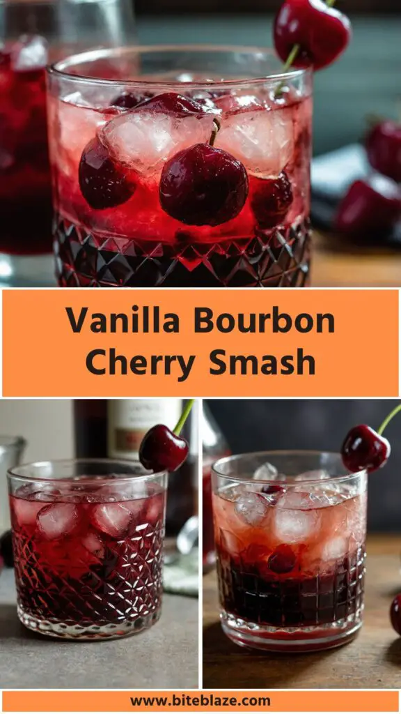 Vanilla Bourbon Cherry Smash Vanilla Bourbon Cherry Smash