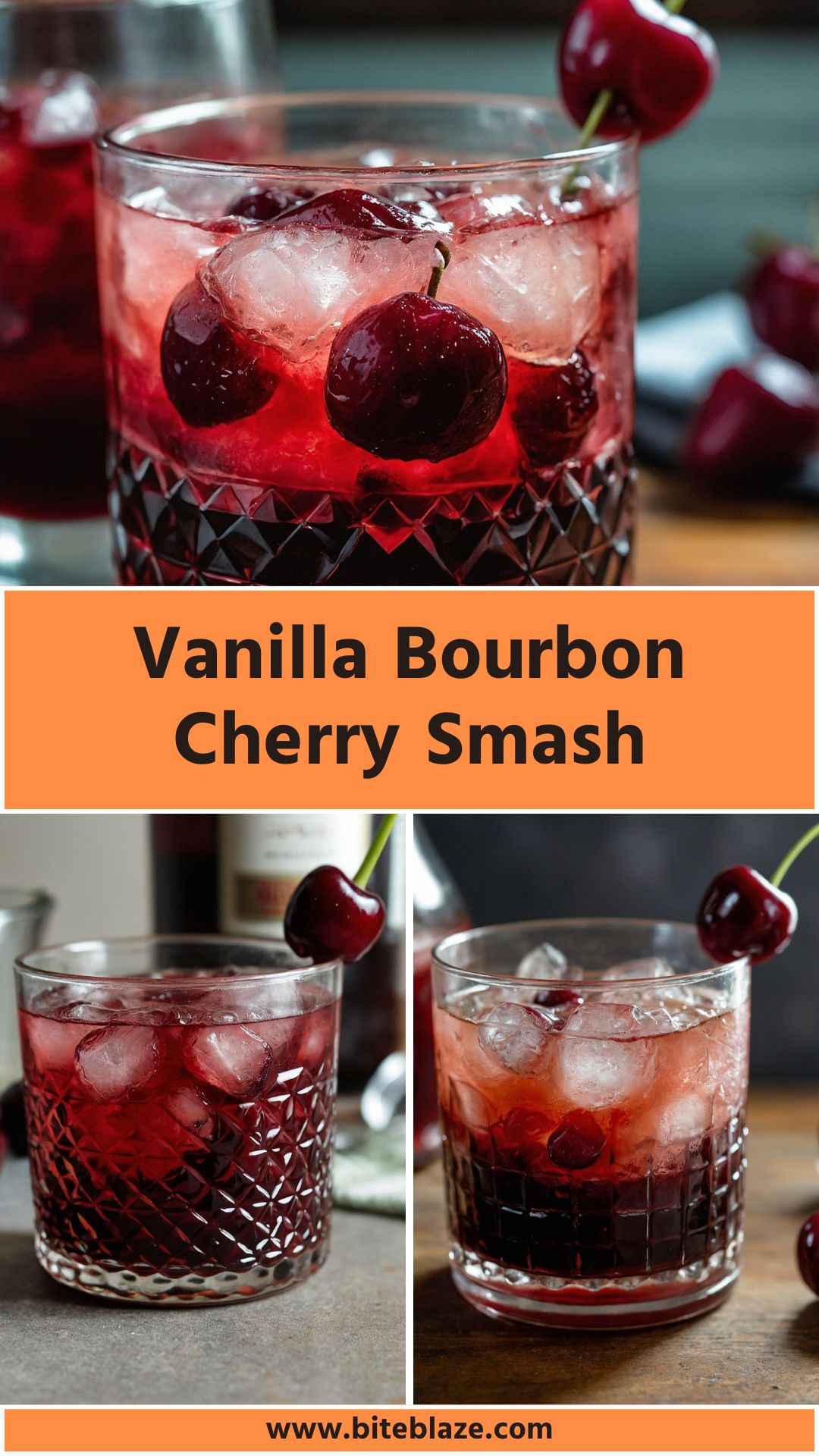 Vanilla Bourbon Cherry Smash – Bite Blaze