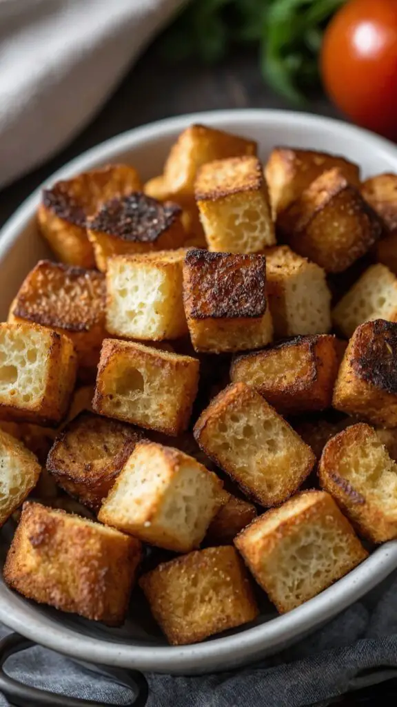 how to make air fryer croutons