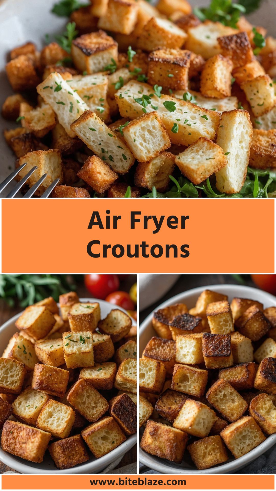 Air Fryer Croutons – Bite Blaze