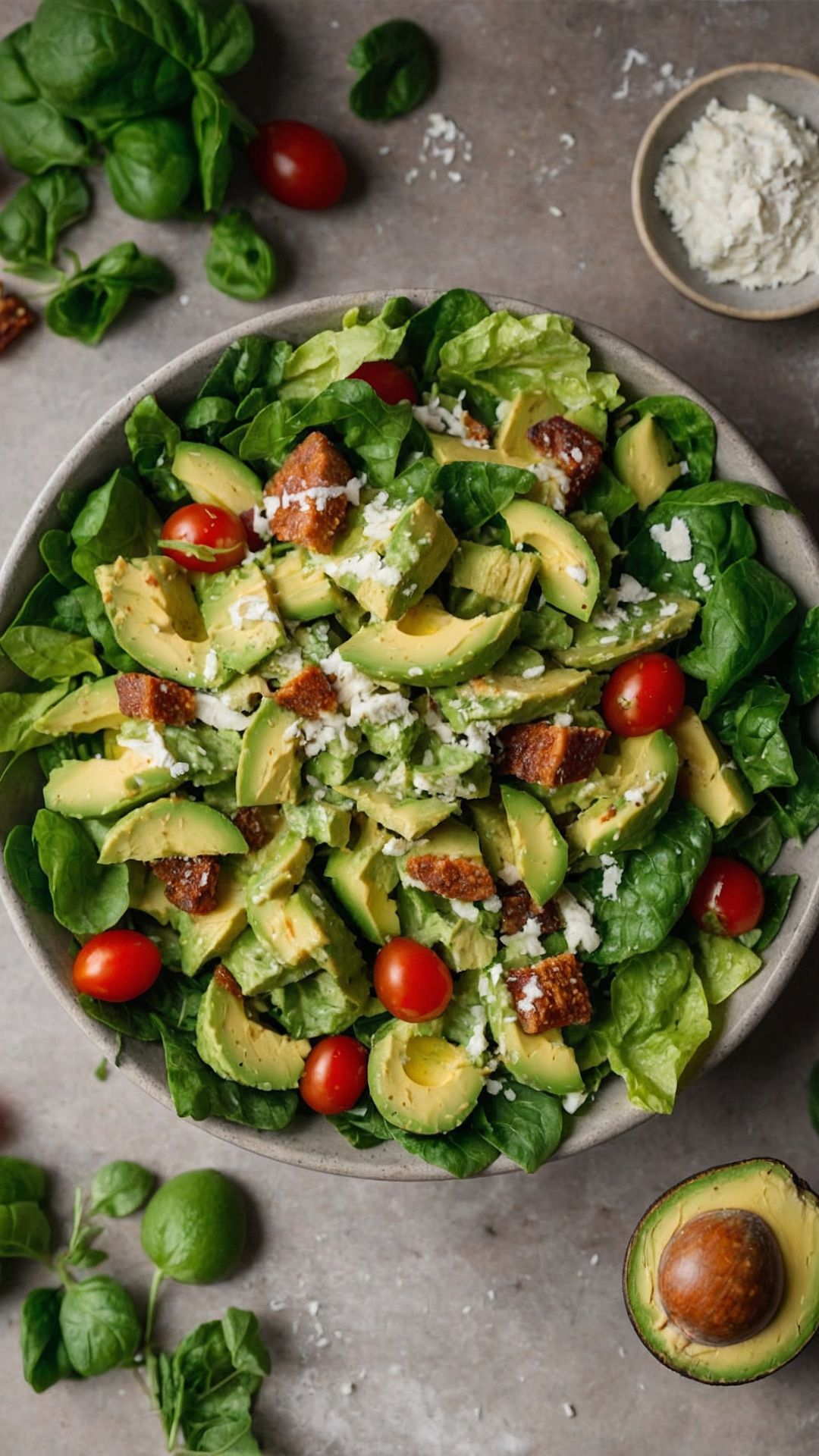 avocado caesar salad copycat recipe