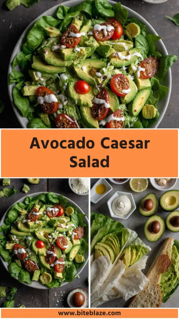 avocado caesar salad avocado caesar salad