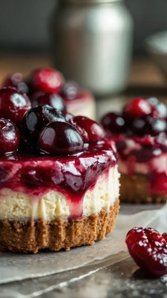 how to make cranberry sauce mini cheesecakes