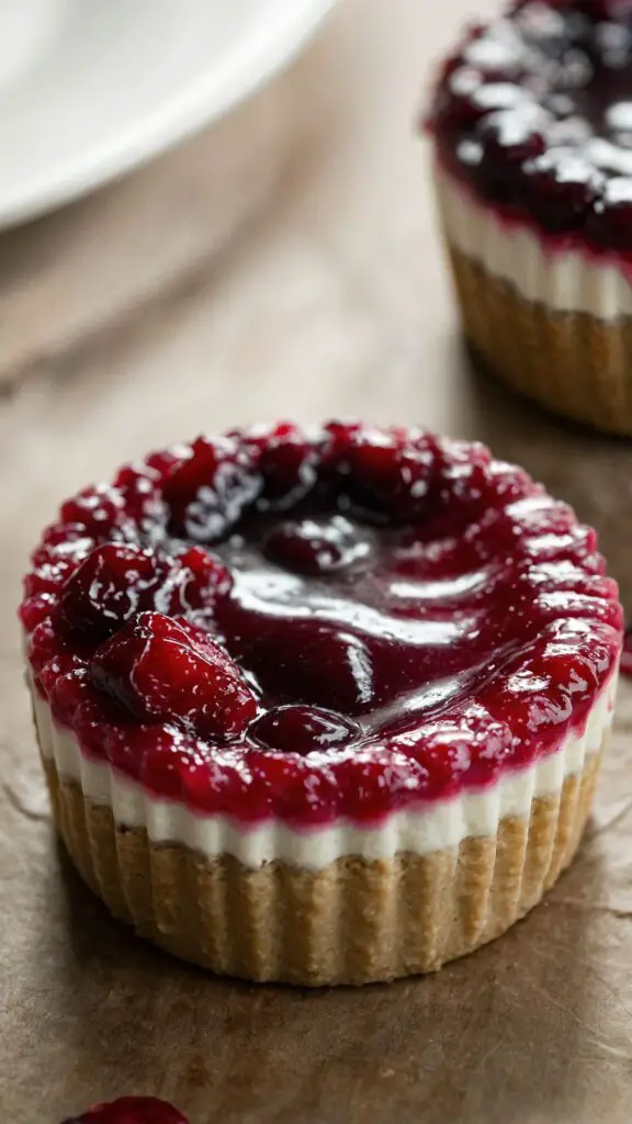  cranberry sauce mini cheesecakes copycat recipe