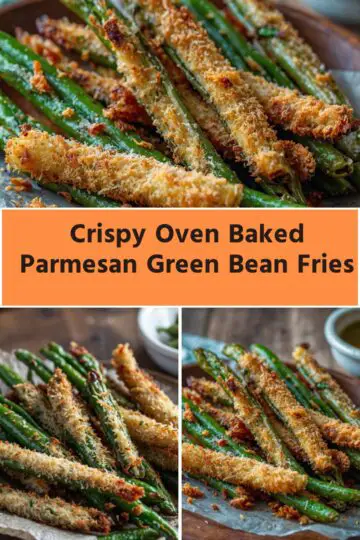 crispy oven baked parmesan green bean fries