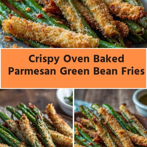 crispy oven baked parmesan green bean fries