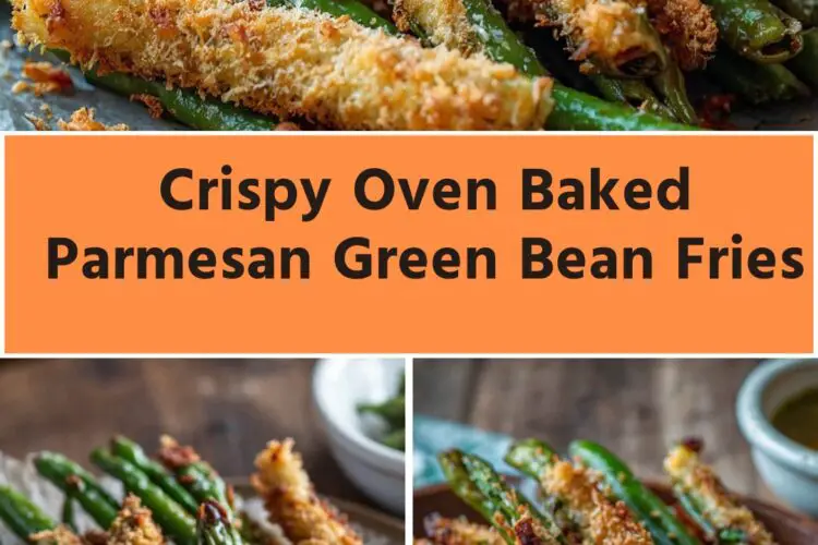 crispy oven baked parmesan green bean fries