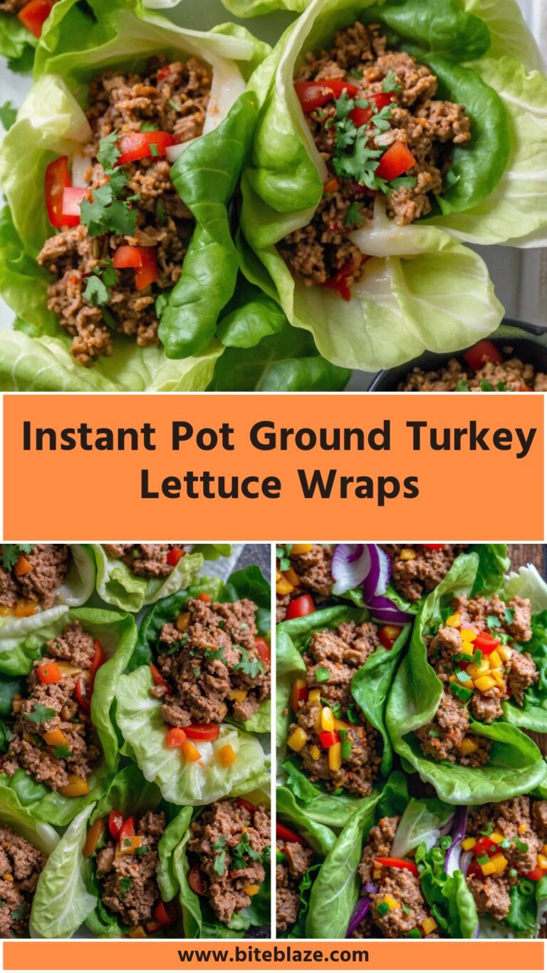 instant pot ground turkey lettuce wraps