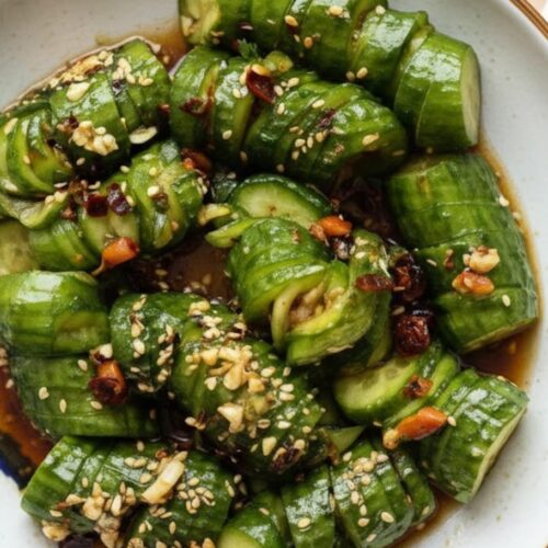 Accordion Cucumber Salad