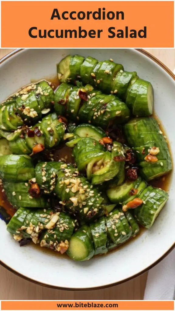 Accordion Cucumber Salad