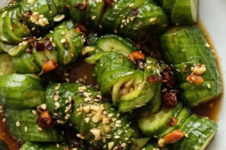 Accordion Cucumber Salad