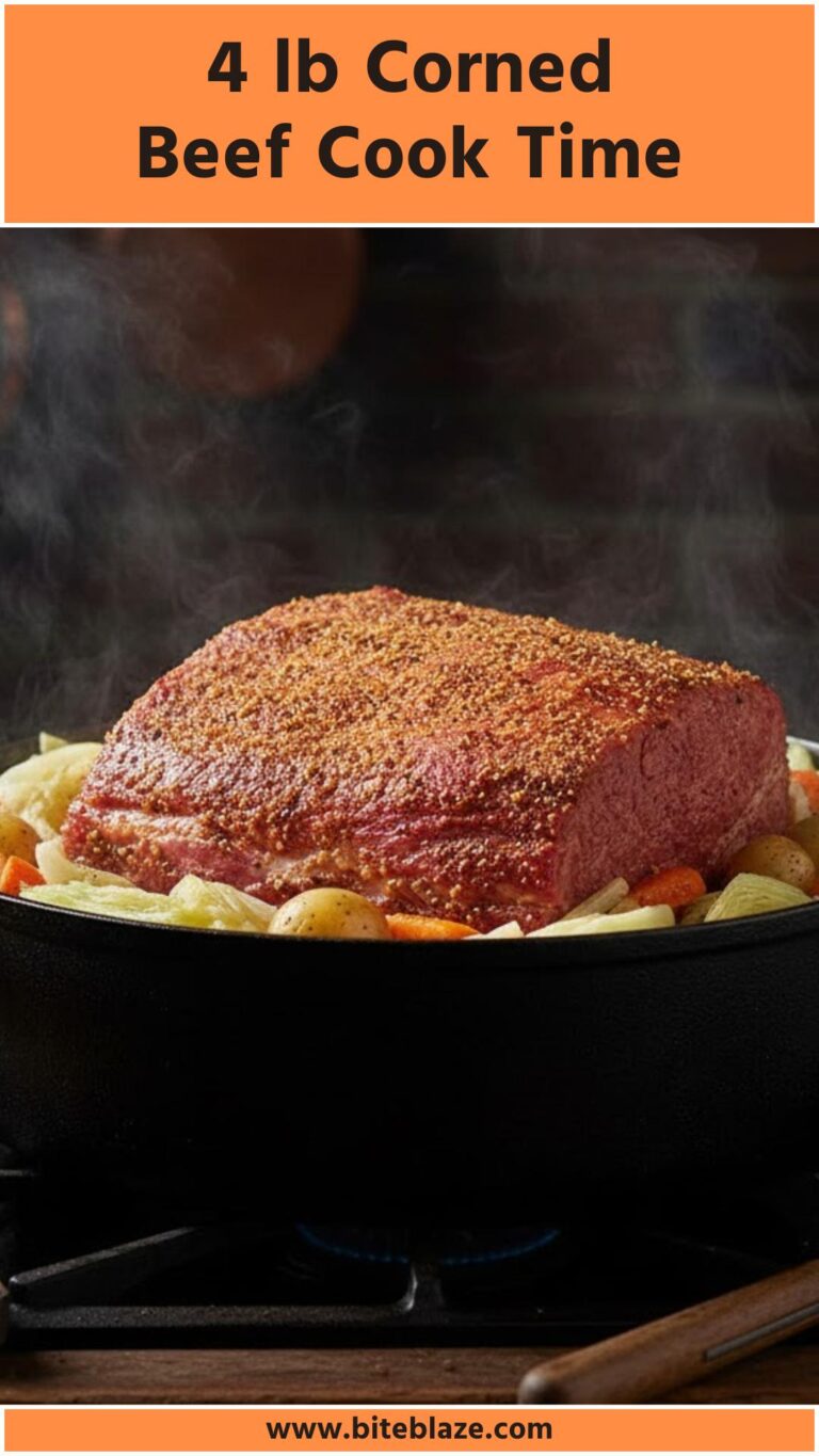 4 lb Corned Beef Cook Time