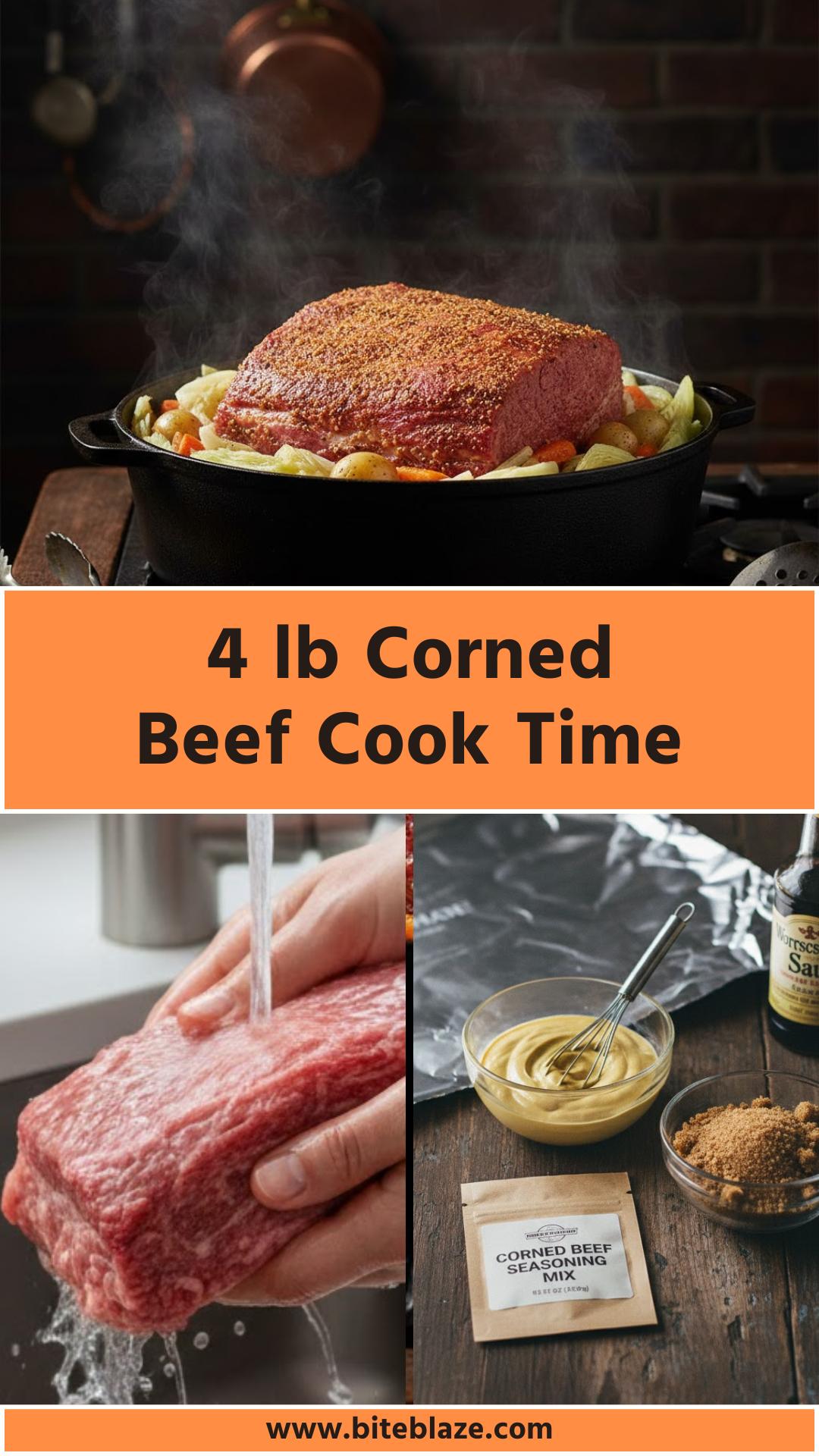 4 lb Corned Beef Cook Time