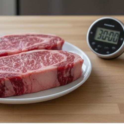 Step 1: Let the Steaks Rest