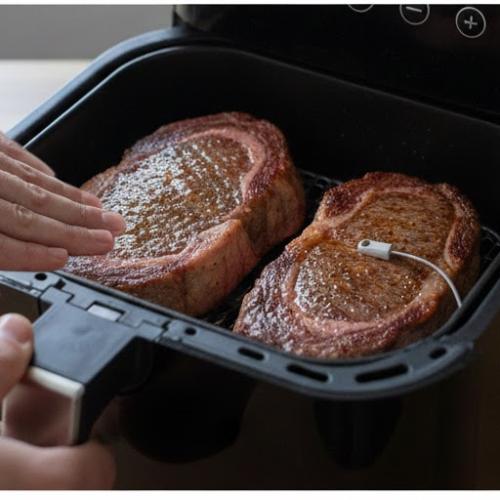 Step 4: Air Fry the Steaks