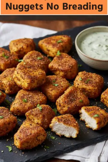 Air Fry Chicken Nuggets No Breading