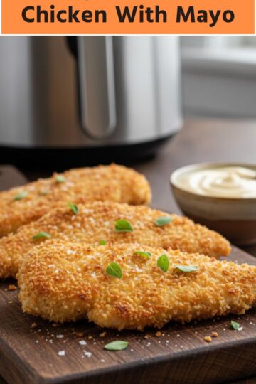 Air Fryer Parmesan Chicken With Mayo