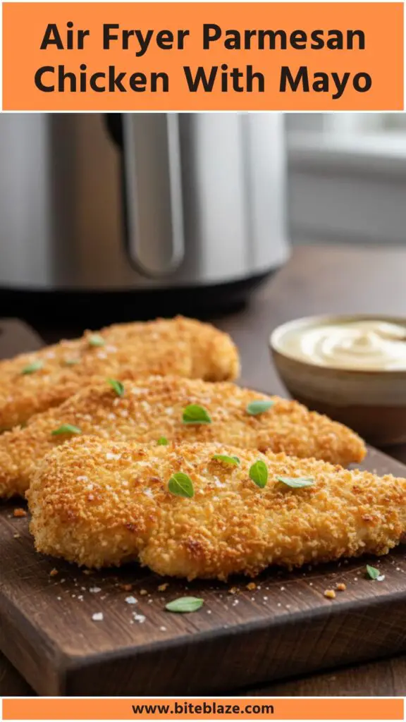 Air Fryer Parmesan Chicken With Mayo 