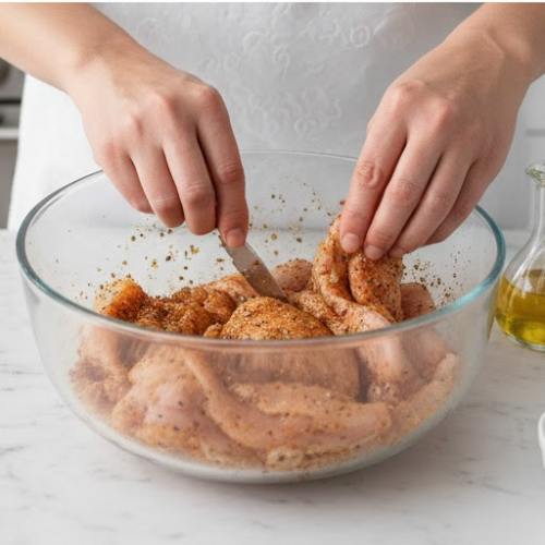 Step 2: Coat the Chicken with Spices