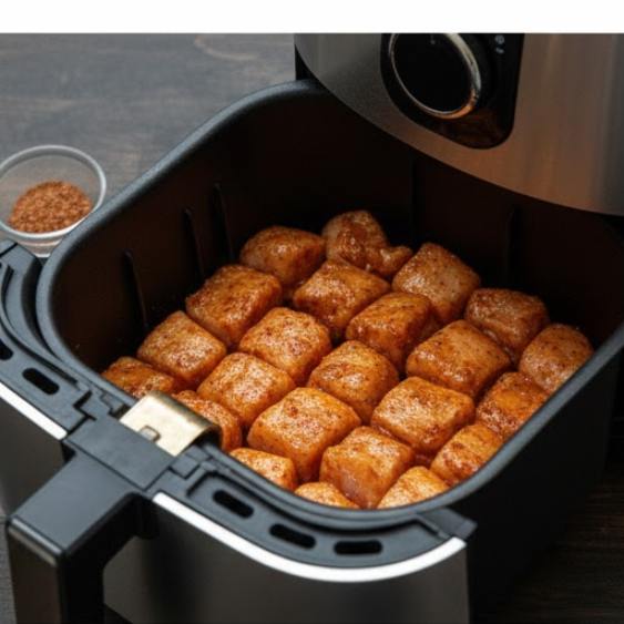 Step 3: Air Fry the Nuggets Step 3: Air Fry the Nuggets