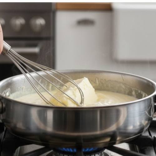 Step 3: Add Cream Cheese and Garlic