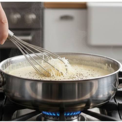 Step 5: Stir in the Cheese and Pepper