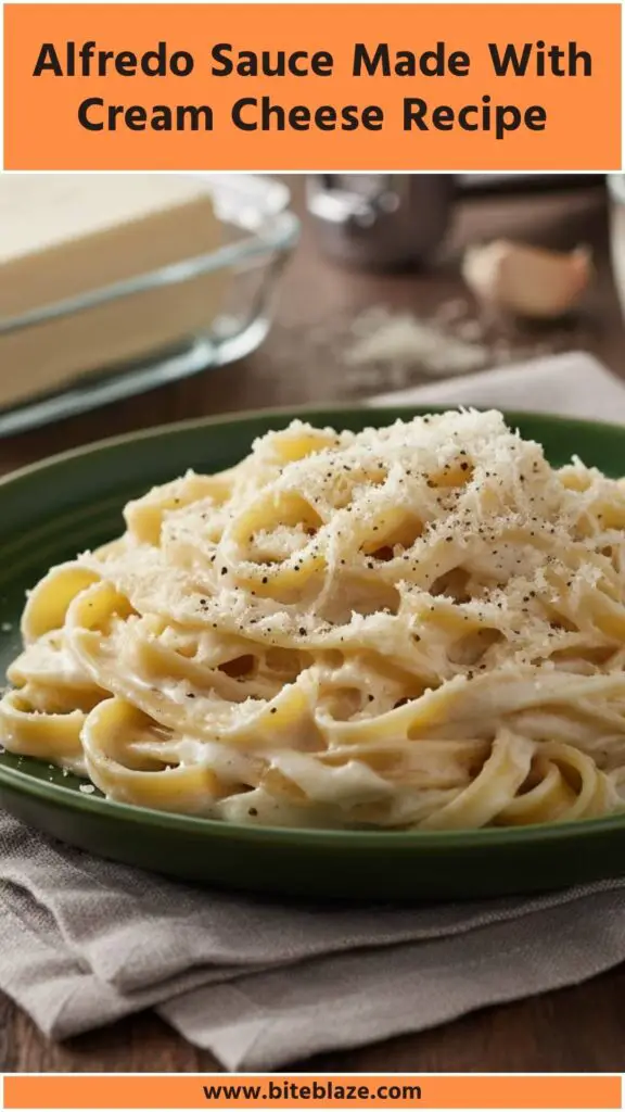 Alfredo Sauce Made With Cream Cheese Recipe