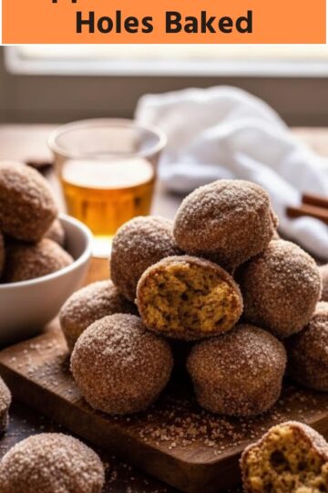 Apple Cider Donut Holes Baked