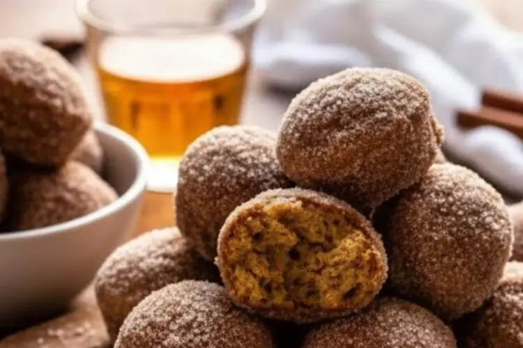 Apple Cider Donut Holes Baked