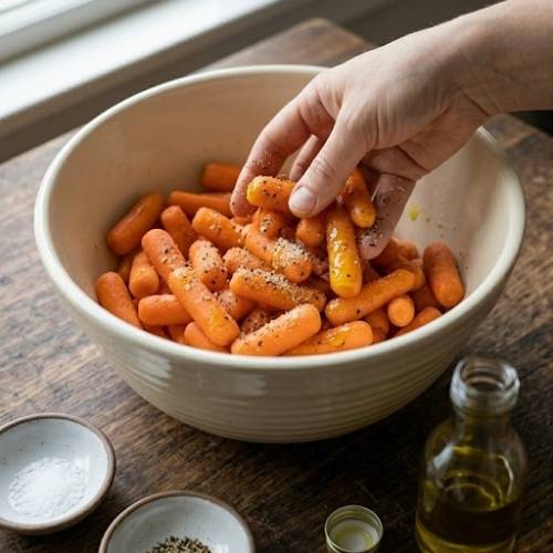Step 3: Season the Carrots Step 3: Season the Carrots