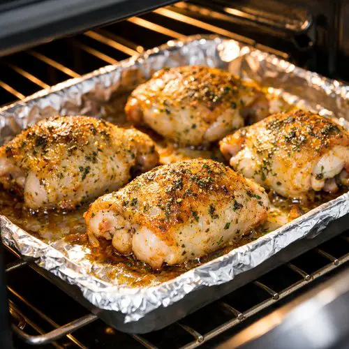 Step 4: Initial Bake for Skin Crisping