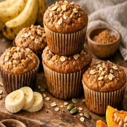 Banana Pumpkin Muffins Recipe
