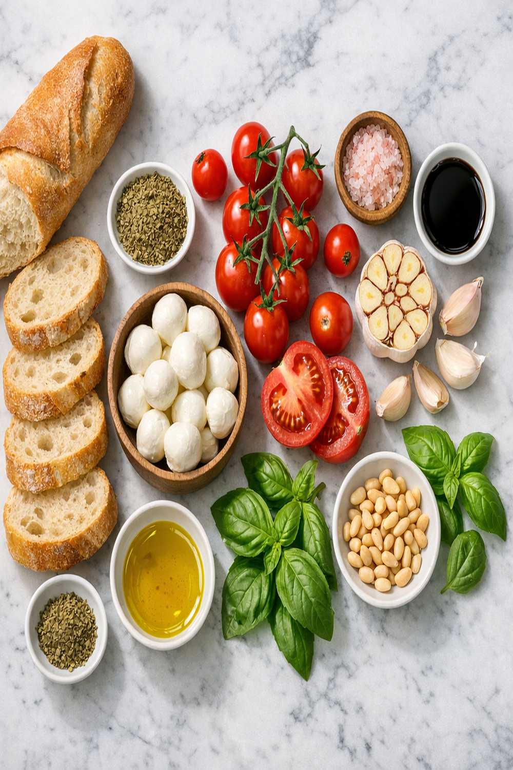 Bruschetta With Mozzarella Recipe ingredients