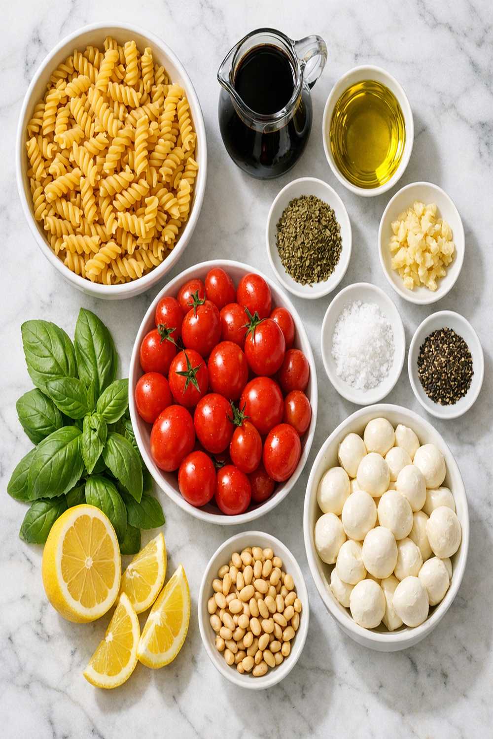 Caprese Pasta Salad With Balsamic Glaze Recipe ingredients