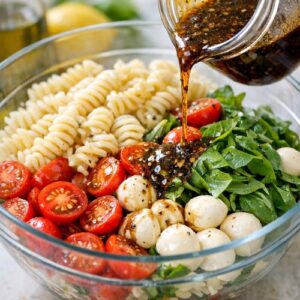 Caprese Pasta Salad With Balsamic Glaze Recipe step 5