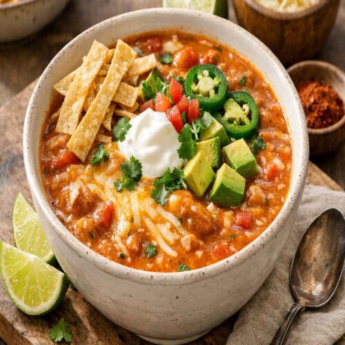Cheesy Enchilada Soup Recipe