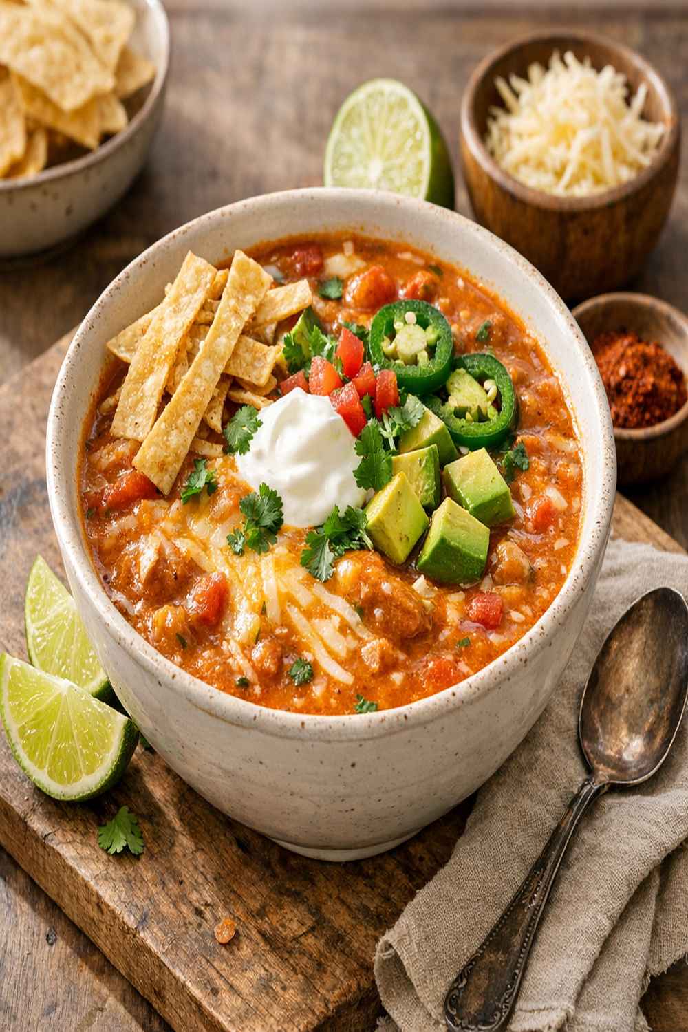 Cheesy Enchilada Soup Recipe
