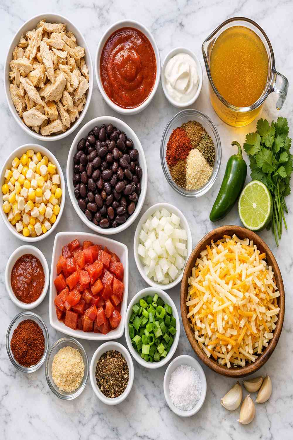 Cheesy Enchilada Soup Recipe ingredients