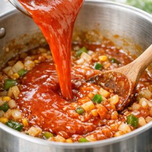 Cheesy Enchilada Soup Recipe step 2