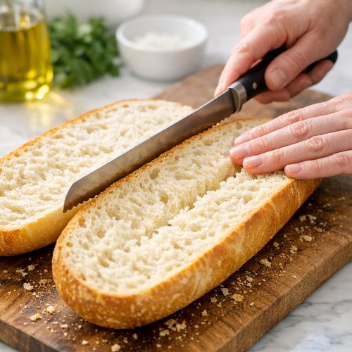 Step 2: Split and Position Your Bread
