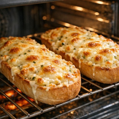 Step 6: Initial Bake for Melt and Toast
