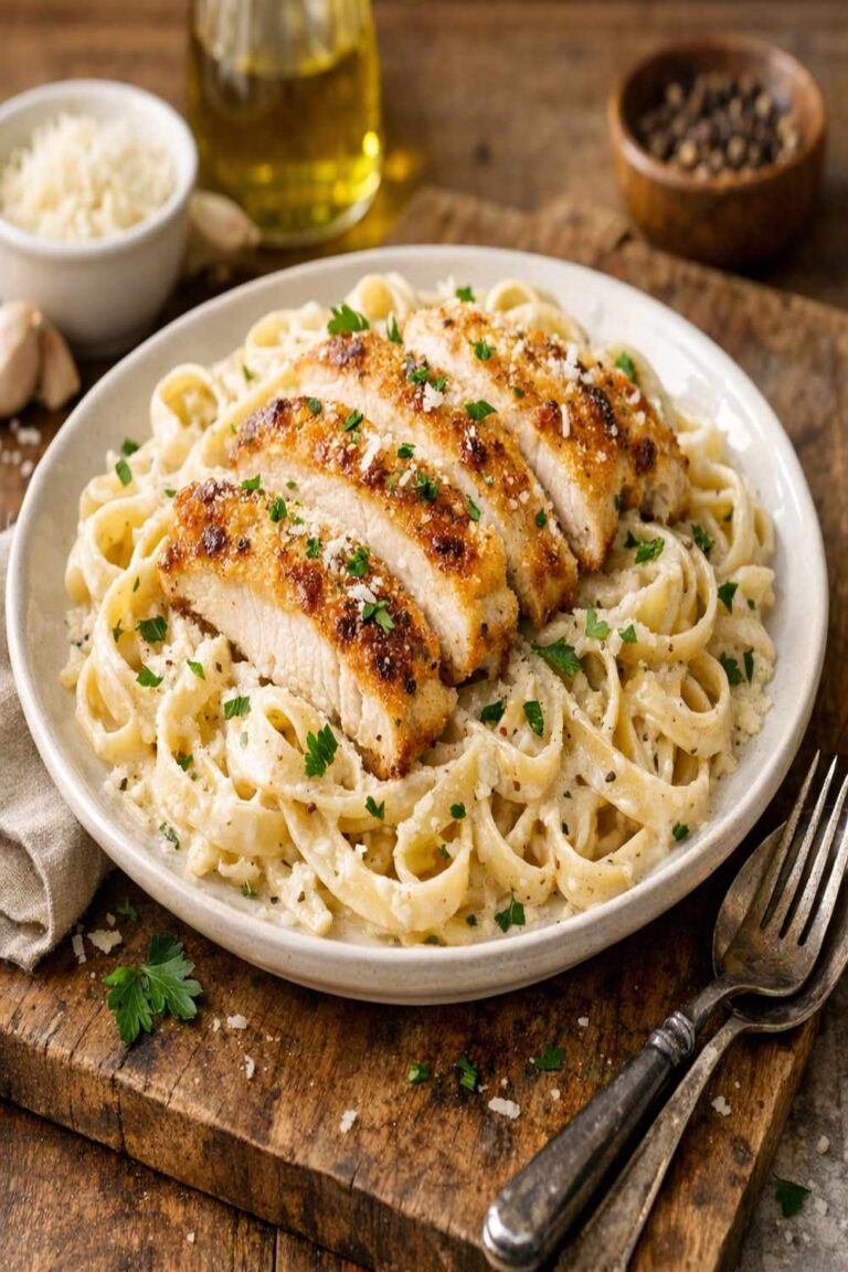 Chicken Alfredo Parmesan Recipe