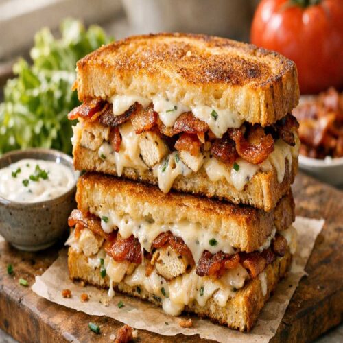 Chicken Bacon Ranch Grilled Cheese Recipe