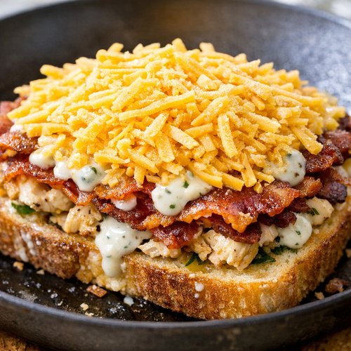 Step 6: Crown With Remaining Cheese and Dressing