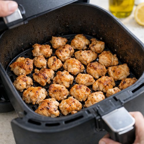 Step 8: Air Fry for 4-5 Minutes (First Half)