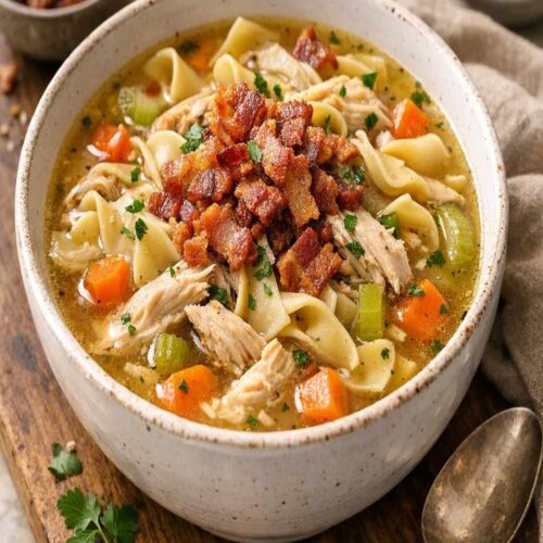Chicken Noodle Soup With Bacon Recipe