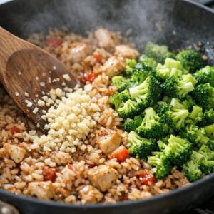 Chicken Rice Stuffed Peppers Recipe step 4
