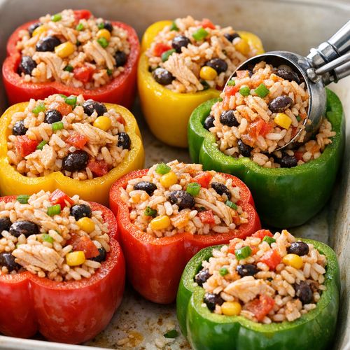 Step 7: Stuff Your Pepper Halves
