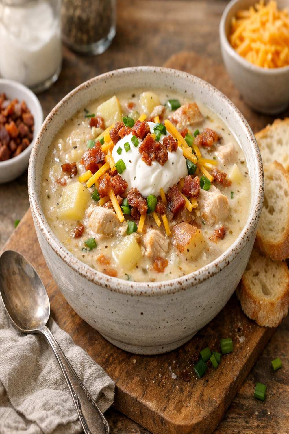 Baked Potato Chicken Soup Recipe