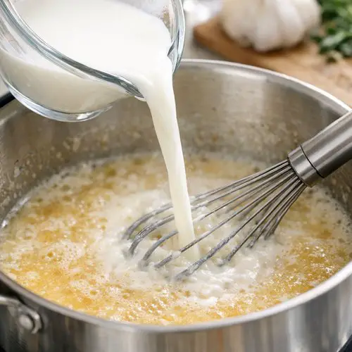 Step 5: Whisk in Liquid Gradually (The Critical Part)